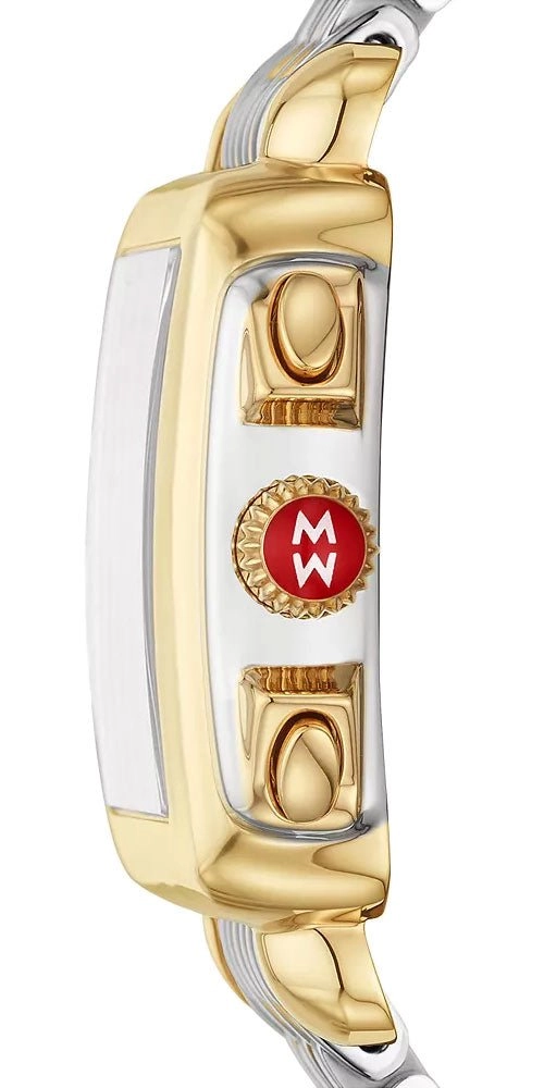 Michele Deco Chronograph Date Two-Tone Stainless Steel & Diamonds Womens Watch MWW06A000779