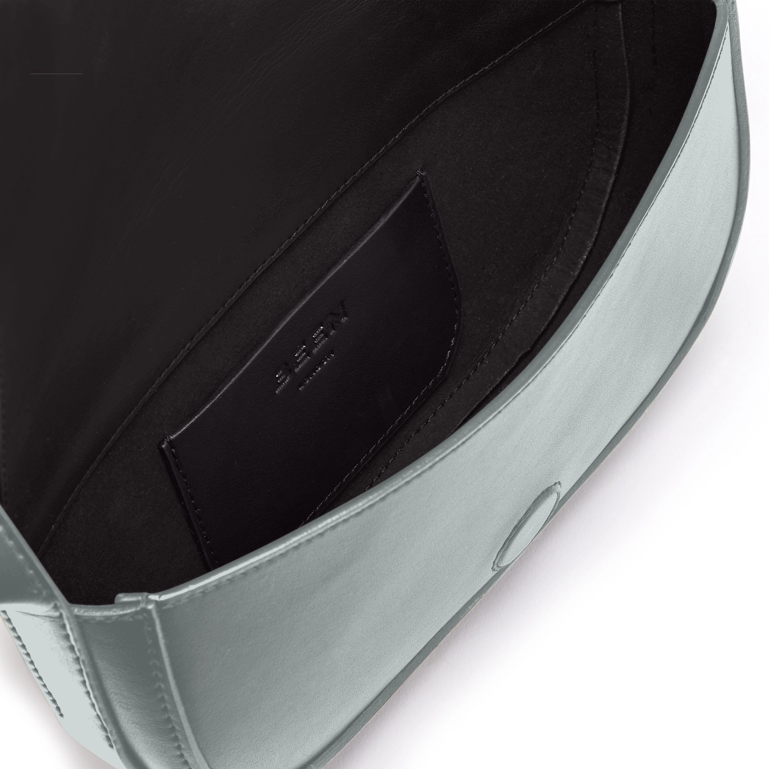 Mini Millais Apple Leather Vegan Crossbody Bag | Silver Birch