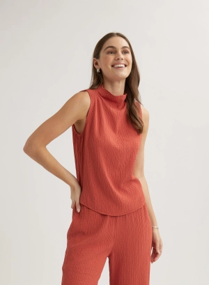 Mock Neck Top - Jasper Rose