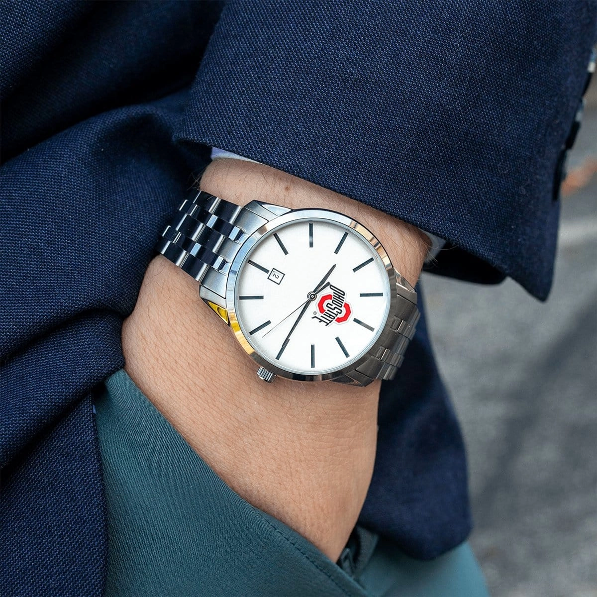 Ohio State Watch on Bracelet
