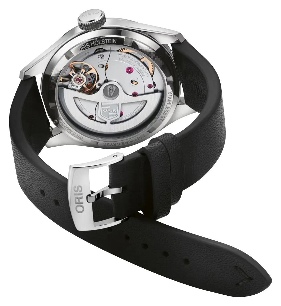 Oris Big Crown Pointer Date Automatic Stainless Steel Blue Dial Black Leather Strap Mens Watch 403 7776 4065-07 5 19 11