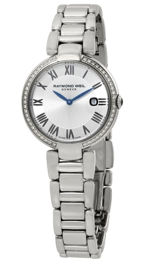 Raymond Weil Shine Etoile Stainless Steel & Diamond Quartz Silver Dial Bracelet Womens Watch 1600-STS-RE659