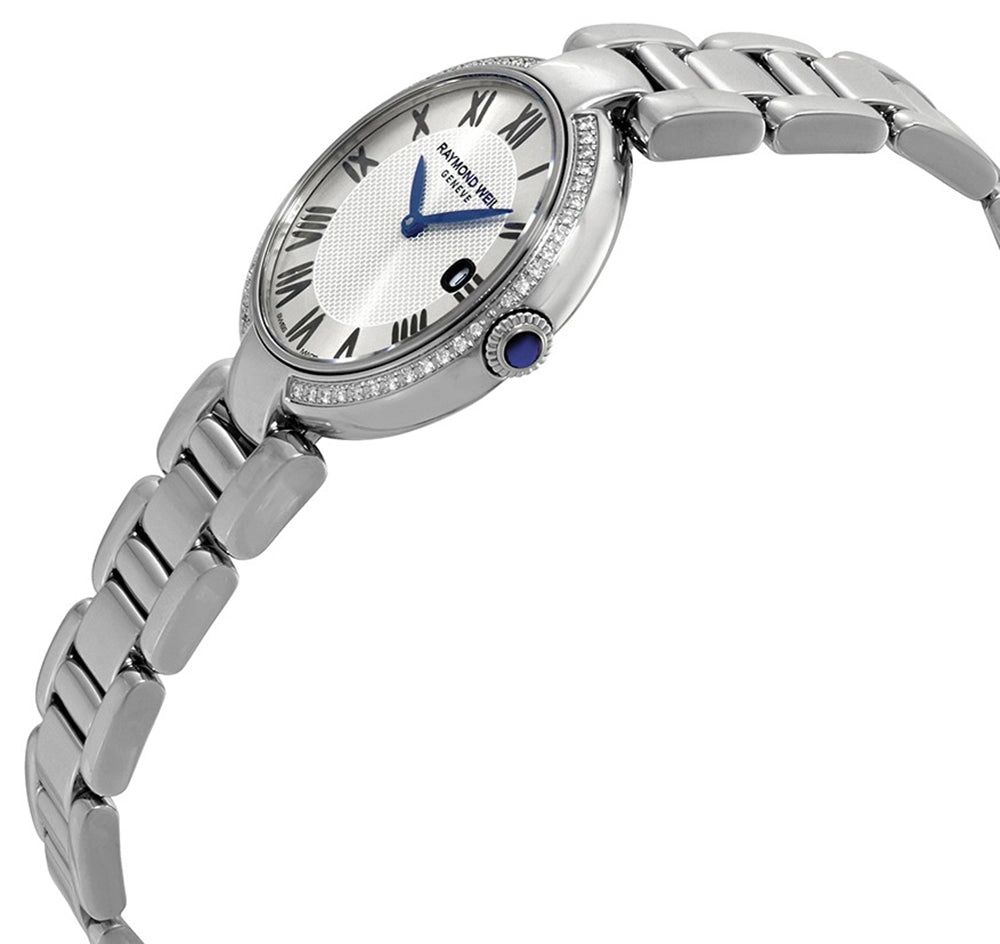 Raymond Weil Shine Etoile Stainless Steel & Diamond Quartz Silver Dial Bracelet Womens Watch 1600-STS-RE659