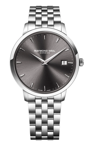 Raymond Weil Toccata Stainless Steel Gray Dial Date Quartz Mens Watch 5488-ST-60001
