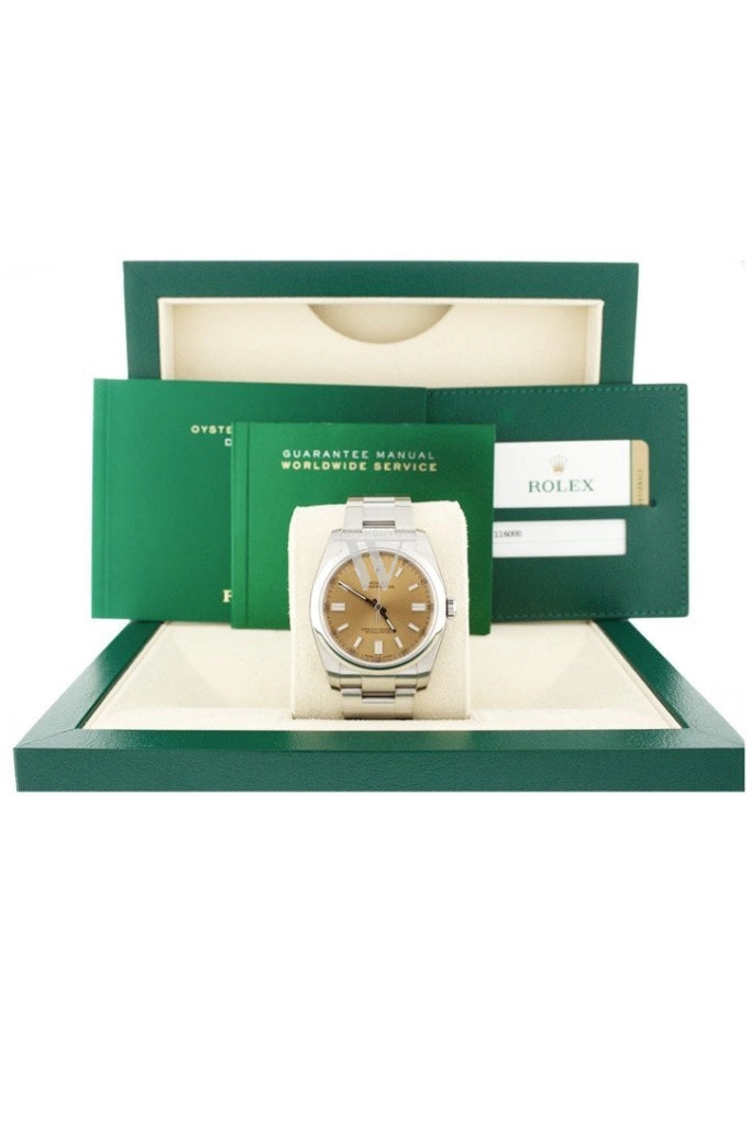 ROLEX Date 36 Smooth White Grape Dial Stainless Steel Watch 116000