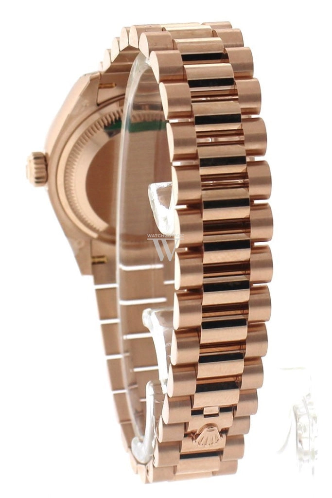 Rolex Datejust 28 Aubergine Diamond Fluted Bezel Dial Rose Gold President Ladies Watch 279175 NP