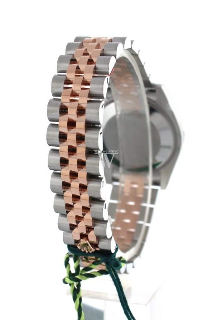 Rolex Datejust 31 Purple Roman Large VI set with Diamond Dial 18K Rose Gold Two Tone Jubilee Ladies Watch 178241