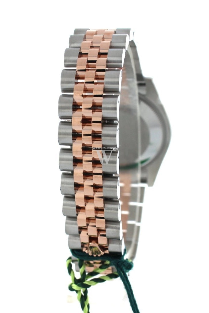 Rolex Datejust 31 Purple Roman Large VI set with Diamond Dial 18K Rose Gold Two Tone Jubilee Ladies Watch 178241
