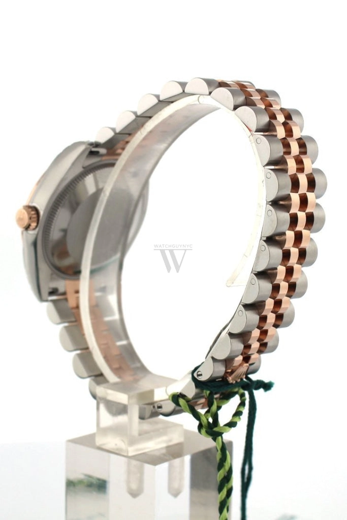 Rolex Datejust 31 Purple Roman Large VI set with Diamond Dial 18K Rose Gold Two Tone Jubilee Ladies Watch 178241