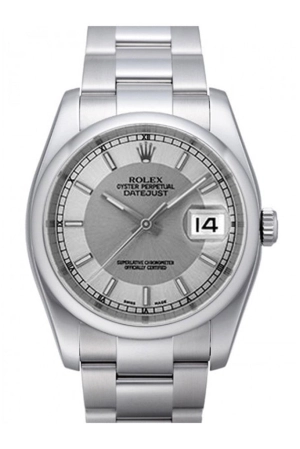 Rolex Datejust 36 Steel Silver Dial Stainless Steel Oyster Men's Watch 116200 Pre-owned