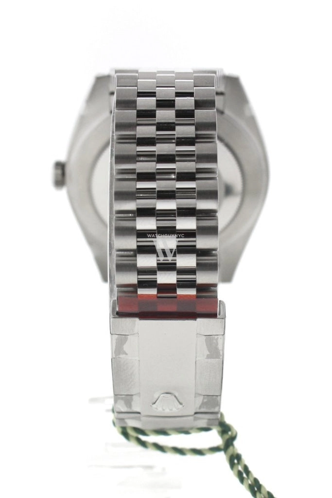 Rolex Datejust 41 White Dial White Gold Fluted Bezel Jubilee Mens Watch 126334