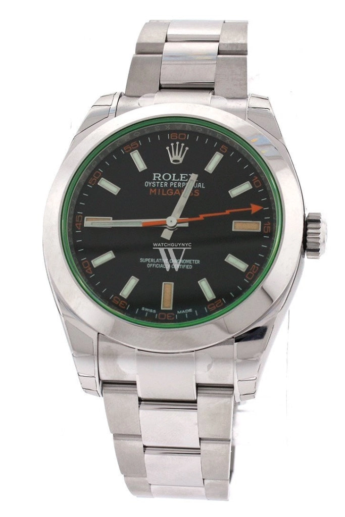 Rolex Milgauss Black Dial Stainless Steel Men's Watch 116400GV DC