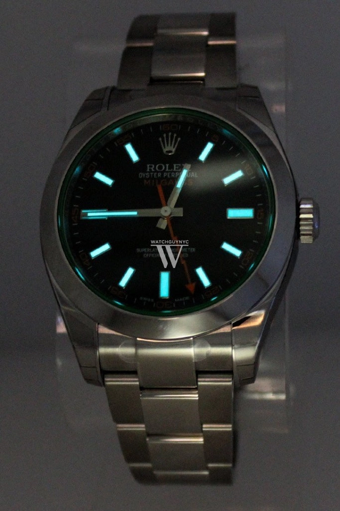 Rolex Milgauss Black Dial Stainless Steel Men's Watch 116400GV DC