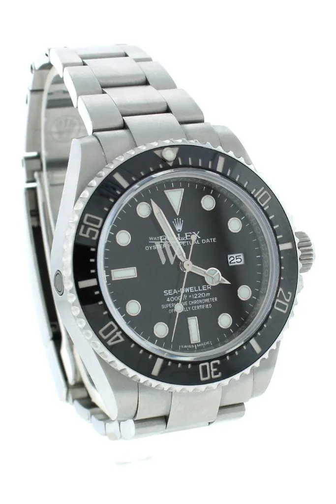 ROLEX Sea Dweller Deepsea 44 Black Dial Stainless Steel Men's Watch 116660