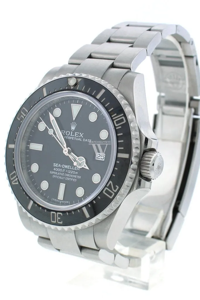 ROLEX Sea Dweller Deepsea 44 Black Dial Stainless Steel Men's Watch 116660