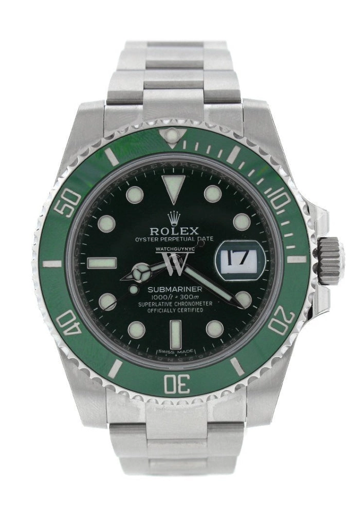 Rolex Submariner Hulk Date 40 Green Dial Mens Watch 116610LV 116610