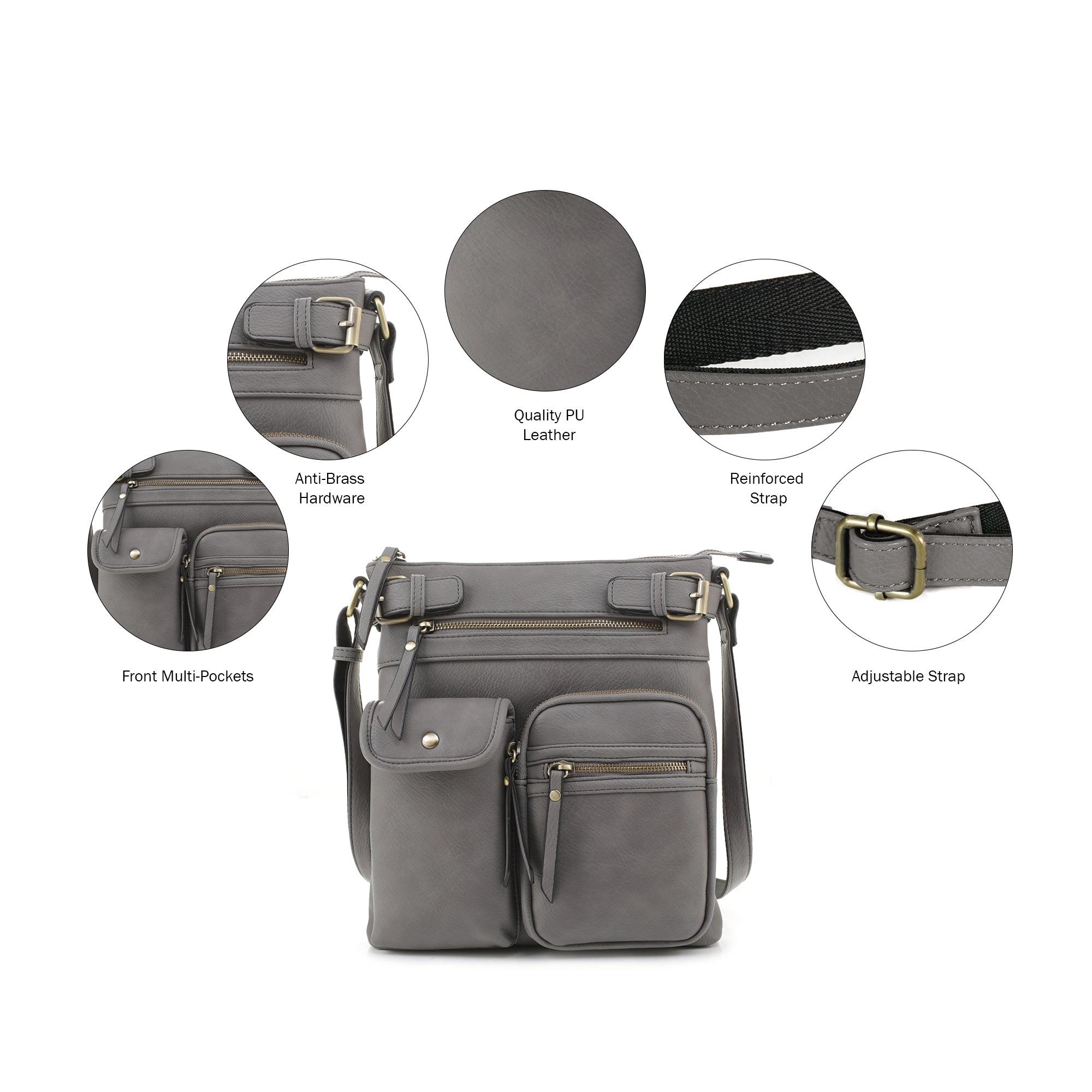 Shelby Concealed Carry Lock and Key Crossbody