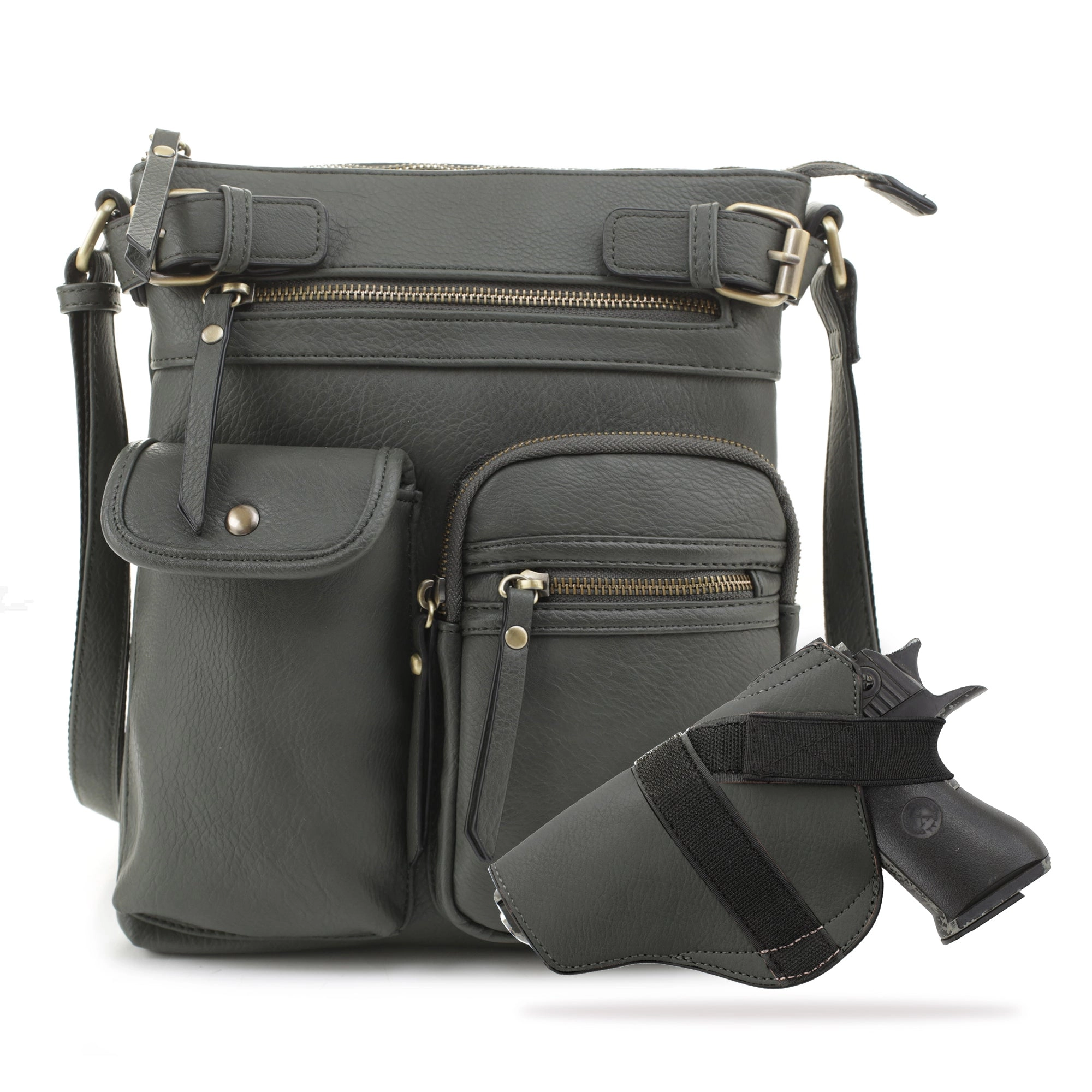 Shelby Concealed Carry Lock and Key Crossbody