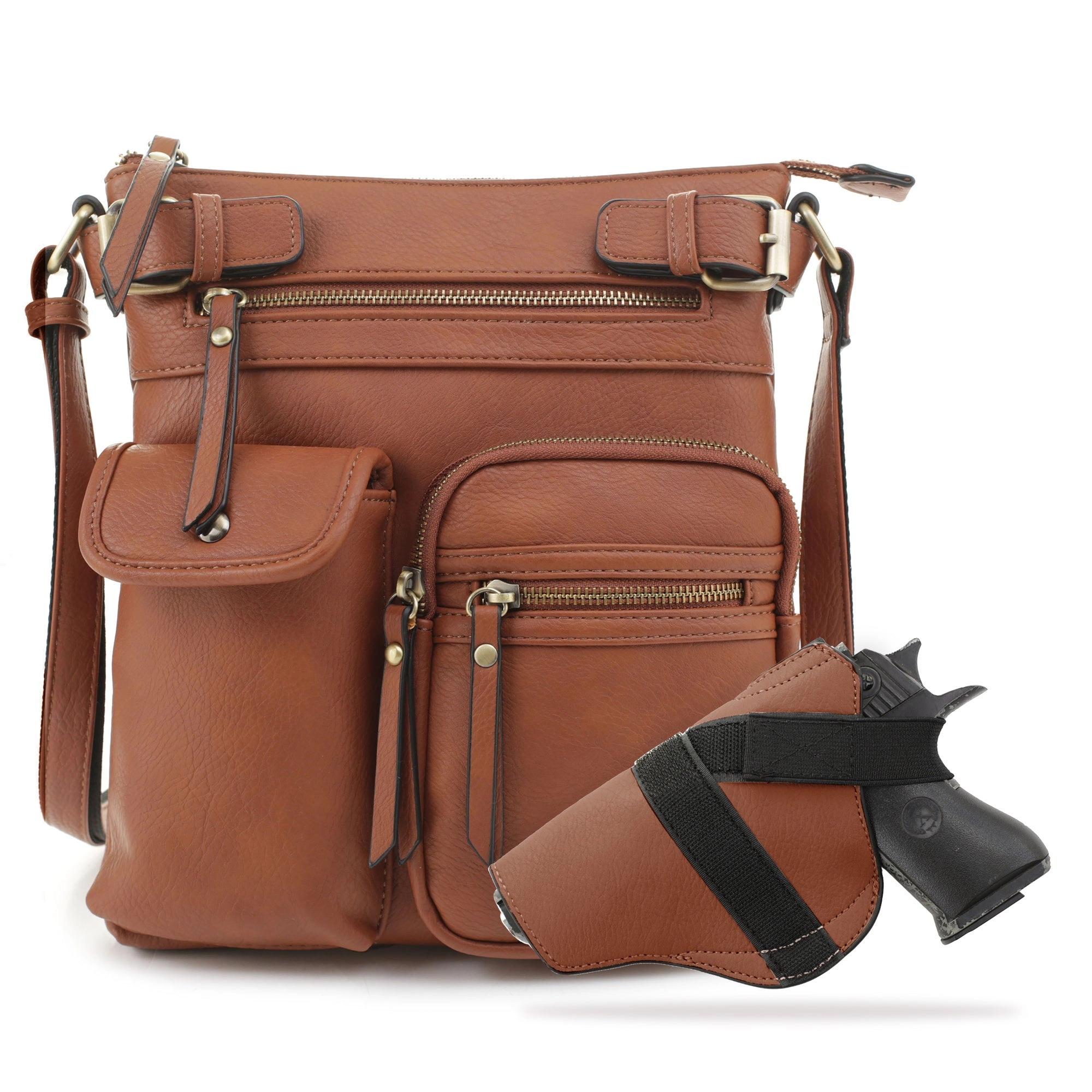 Shelby Concealed Carry Lock and Key Crossbody