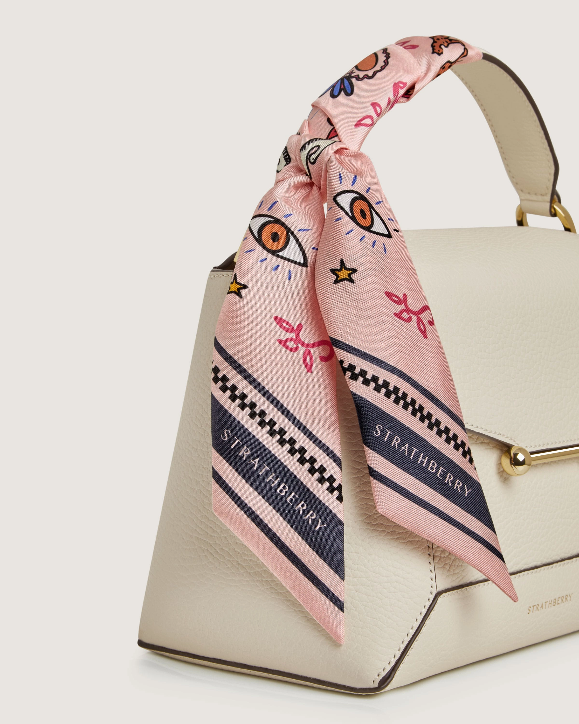 Silk Skinny Scarf - Pink Pop Art Print