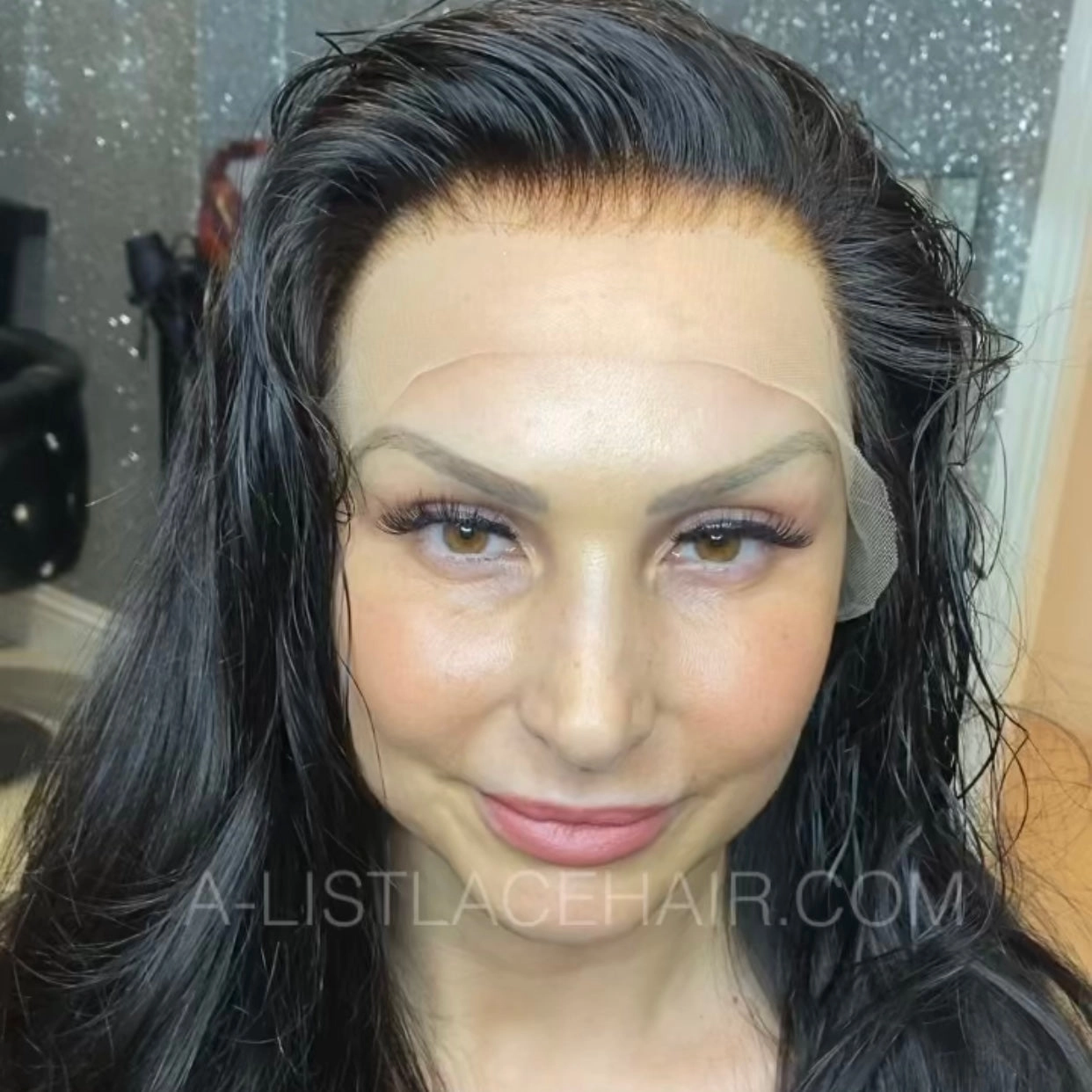 The DELILAH - HD Transparent Lace wig Glueless Silky Straight 100% Human Hair
