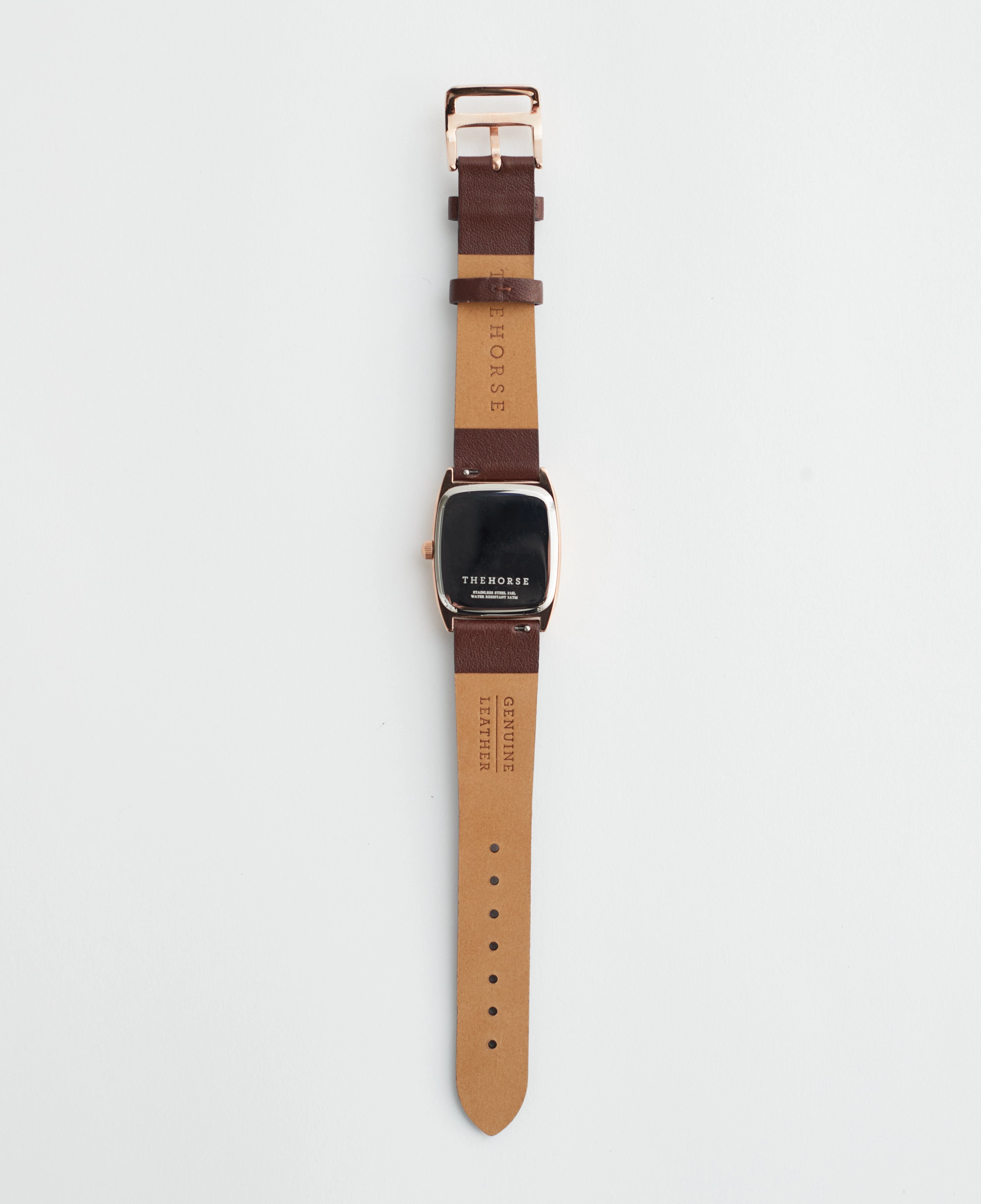 The Dress Watch: Rose Gold / White Dial / Coffee Leather