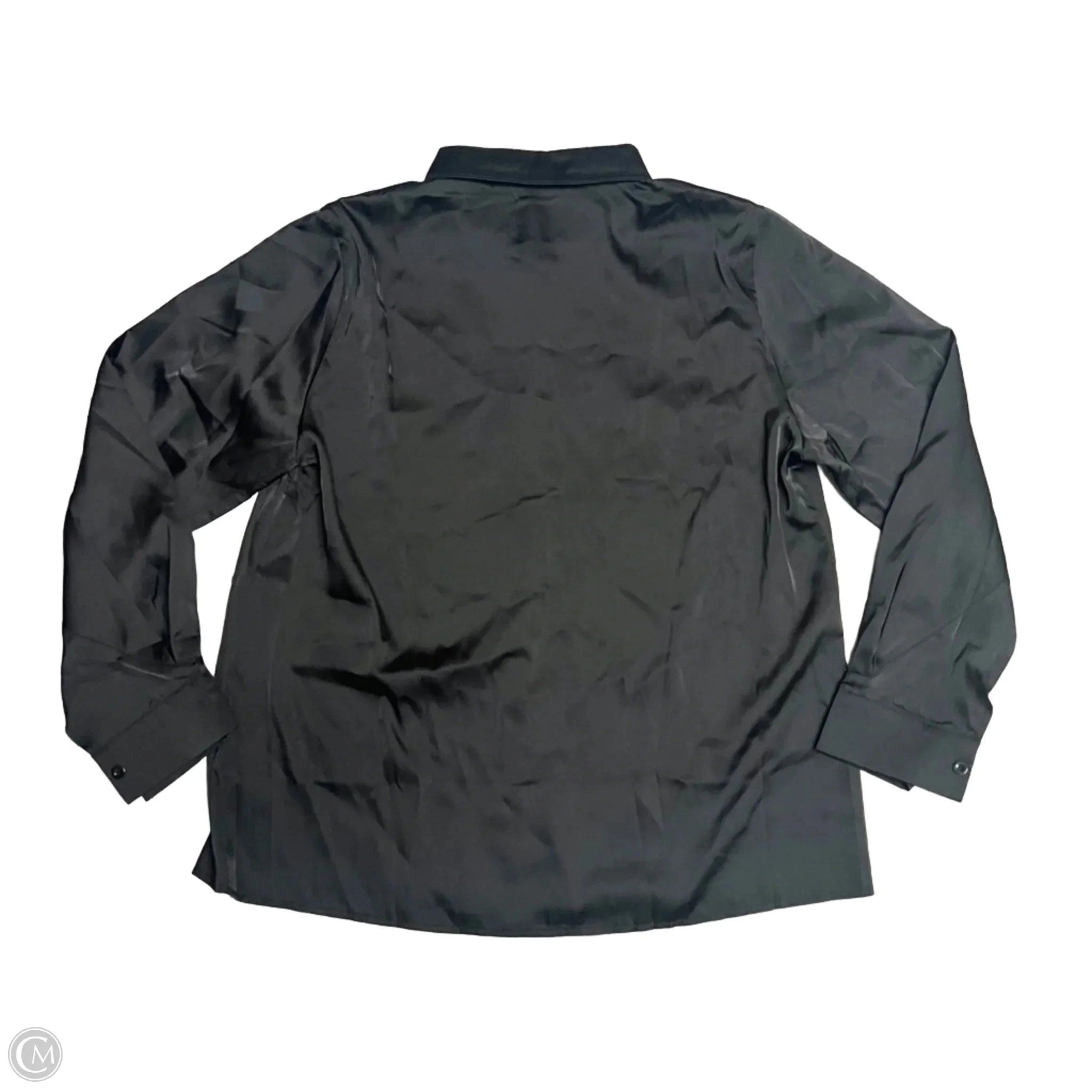 Top Long Sleeve Basic By Shein In Black, Size: 1x