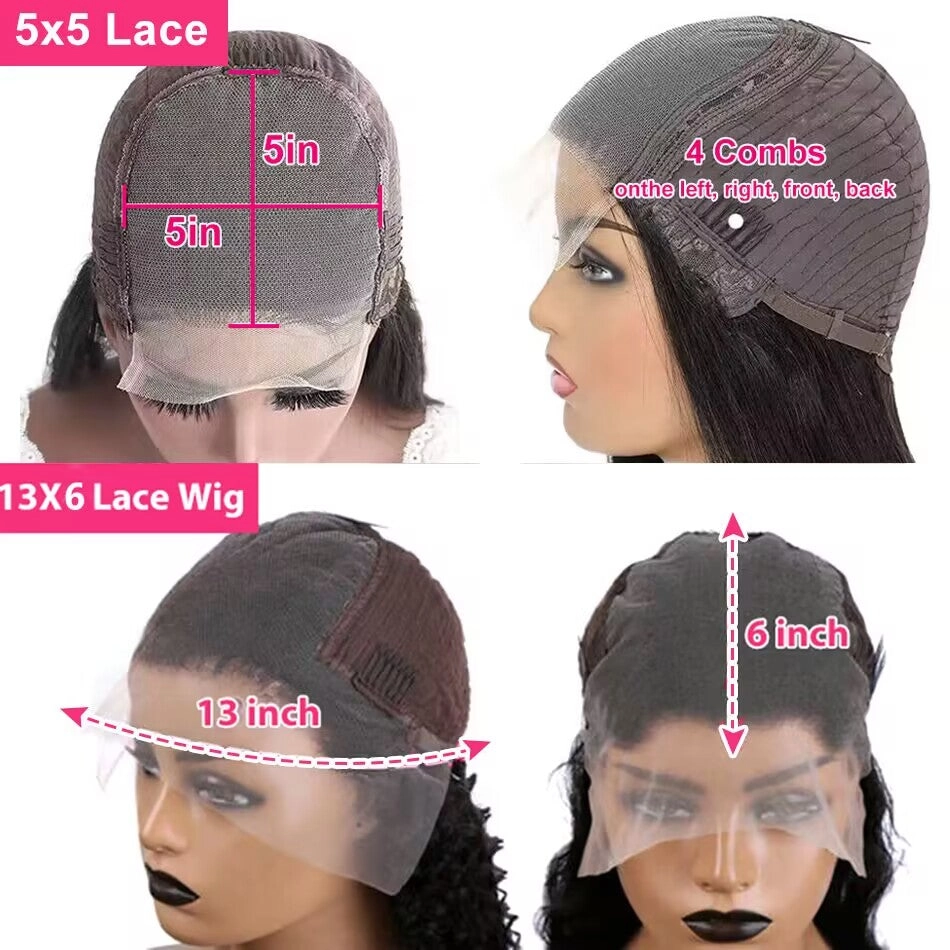 Tuneful Glueless Ginger Orange Highlights Colored 13x6 5x5 6x5 Lace Front Closure Body Wave Wig 180% Denisty