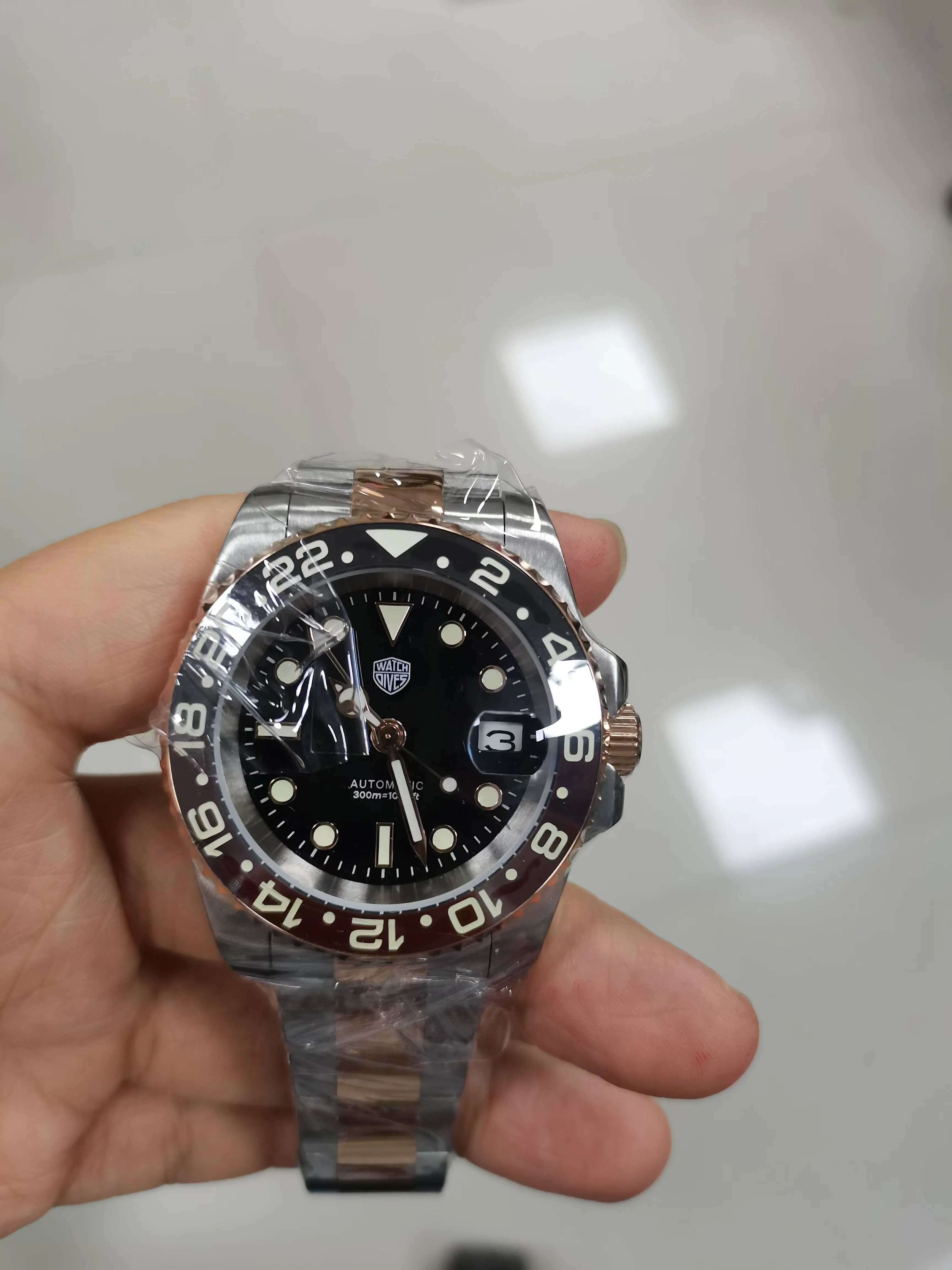 ★US Pre-Owned★Watchdives WD16760 NH34 Sub GMT Watch