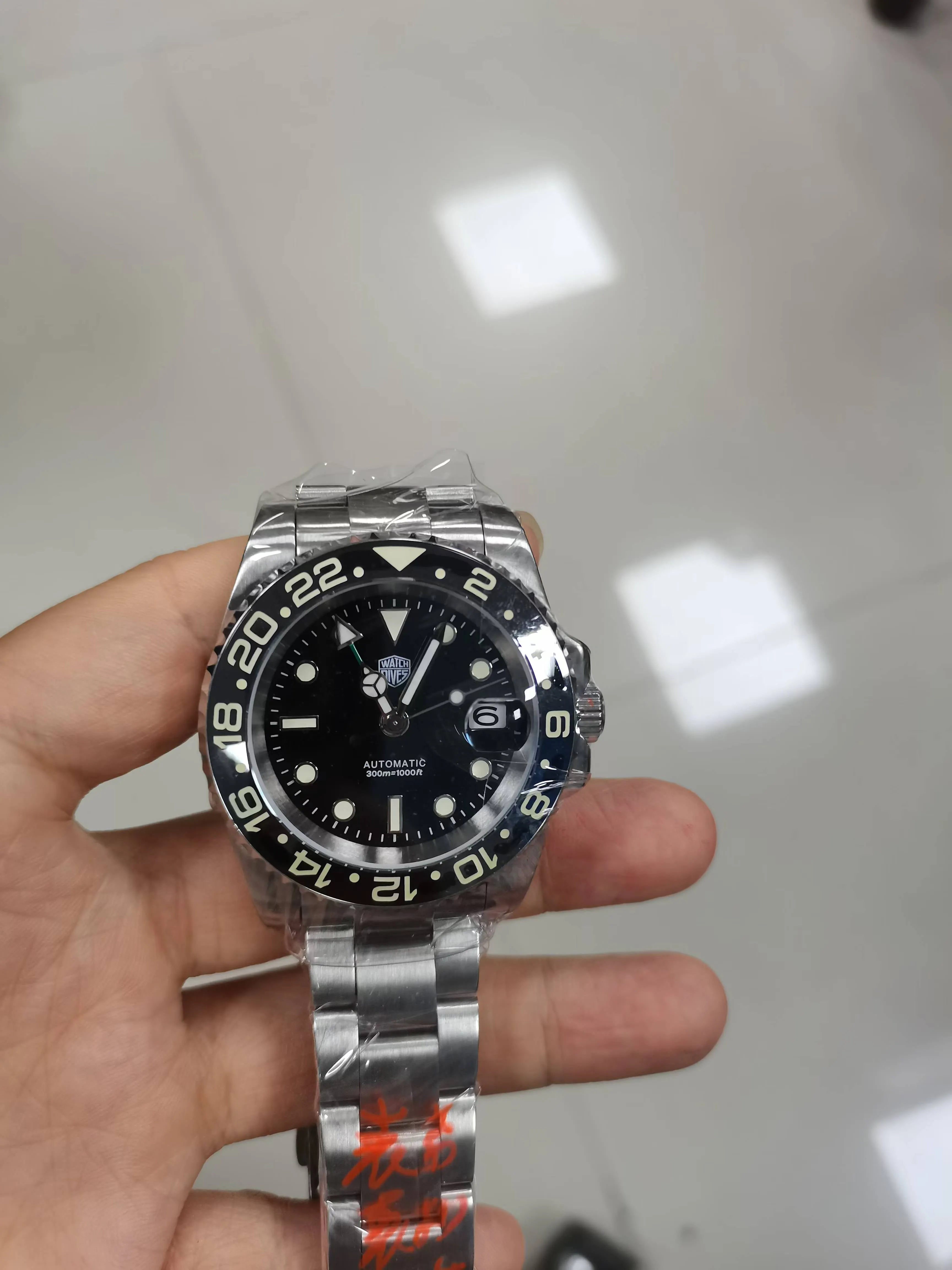 ★US Pre-Owned★Watchdives WD16760 NH34 Sub GMT Watch