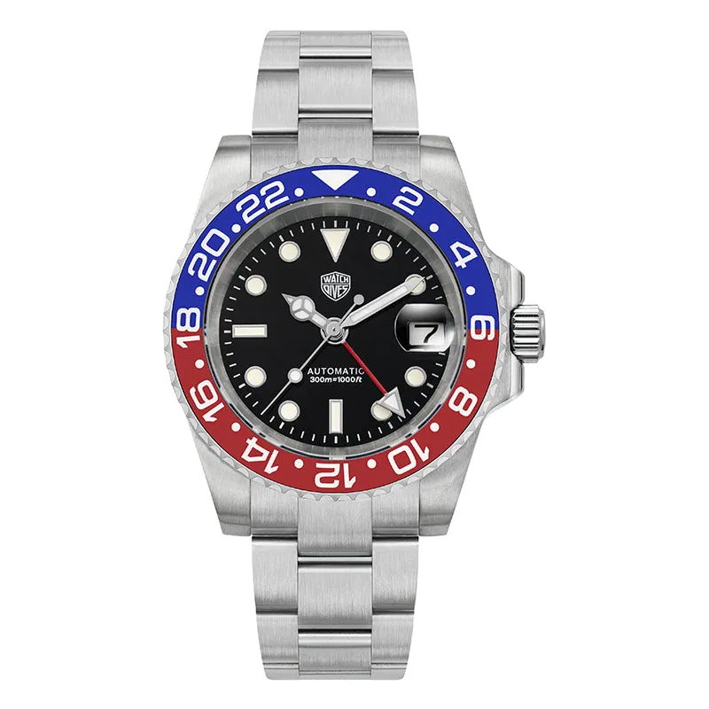 ★US Pre-Owned★Watchdives WD16760 NH34 Sub GMT Watch