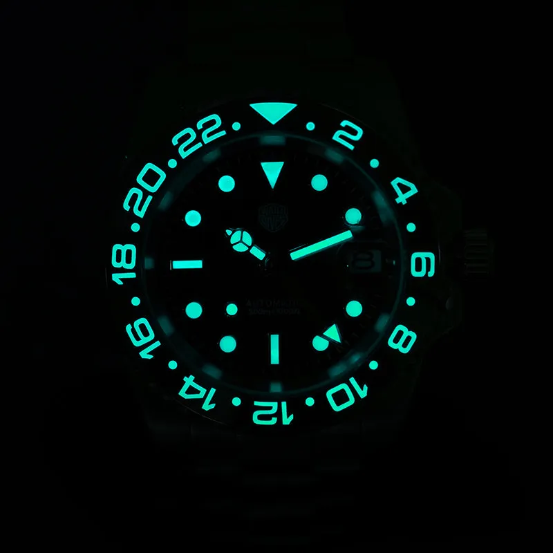 ★US Pre-Owned★Watchdives WD16760 NH34 Sub GMT Watch