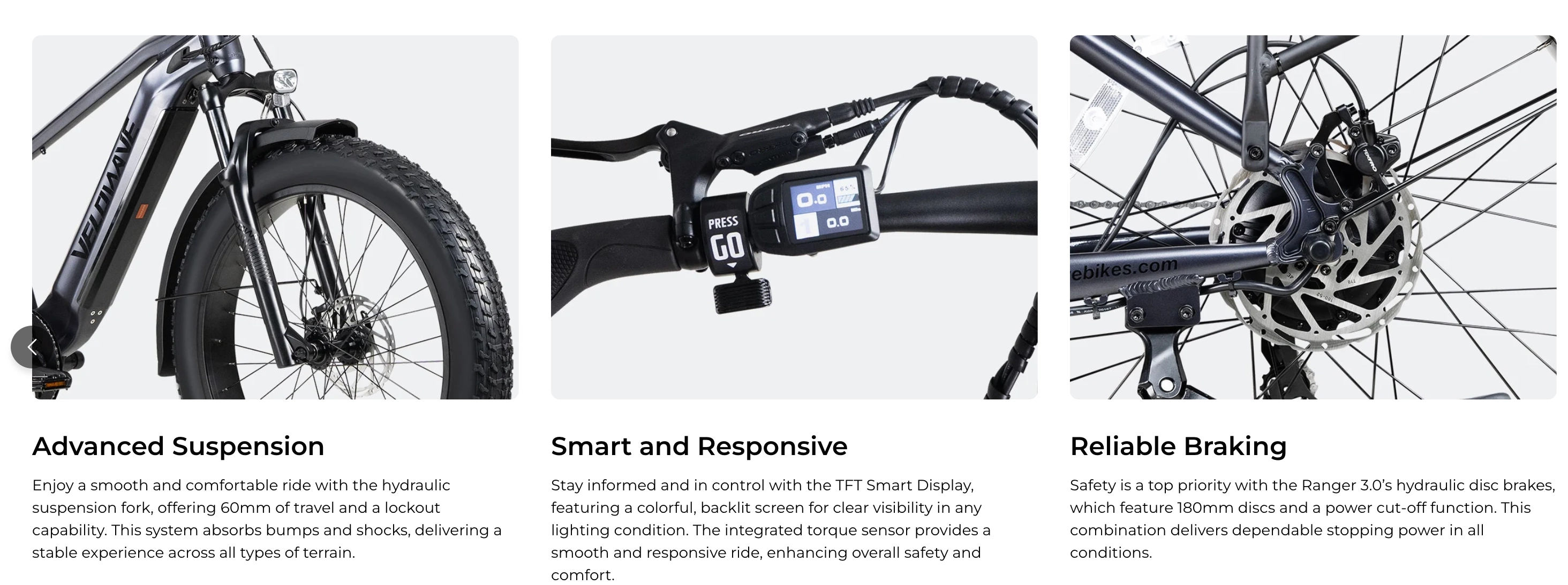 Velowave Ranger 3.0 Torque  Electric Fat Tire Bike