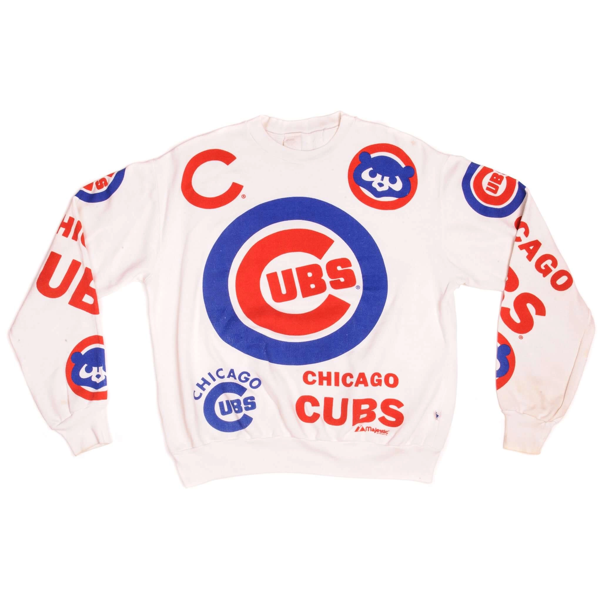 VINTAGE MLB CHICAGO CUBS SWEATSHIRT SIZE LARGE MADE IN USA 1980s