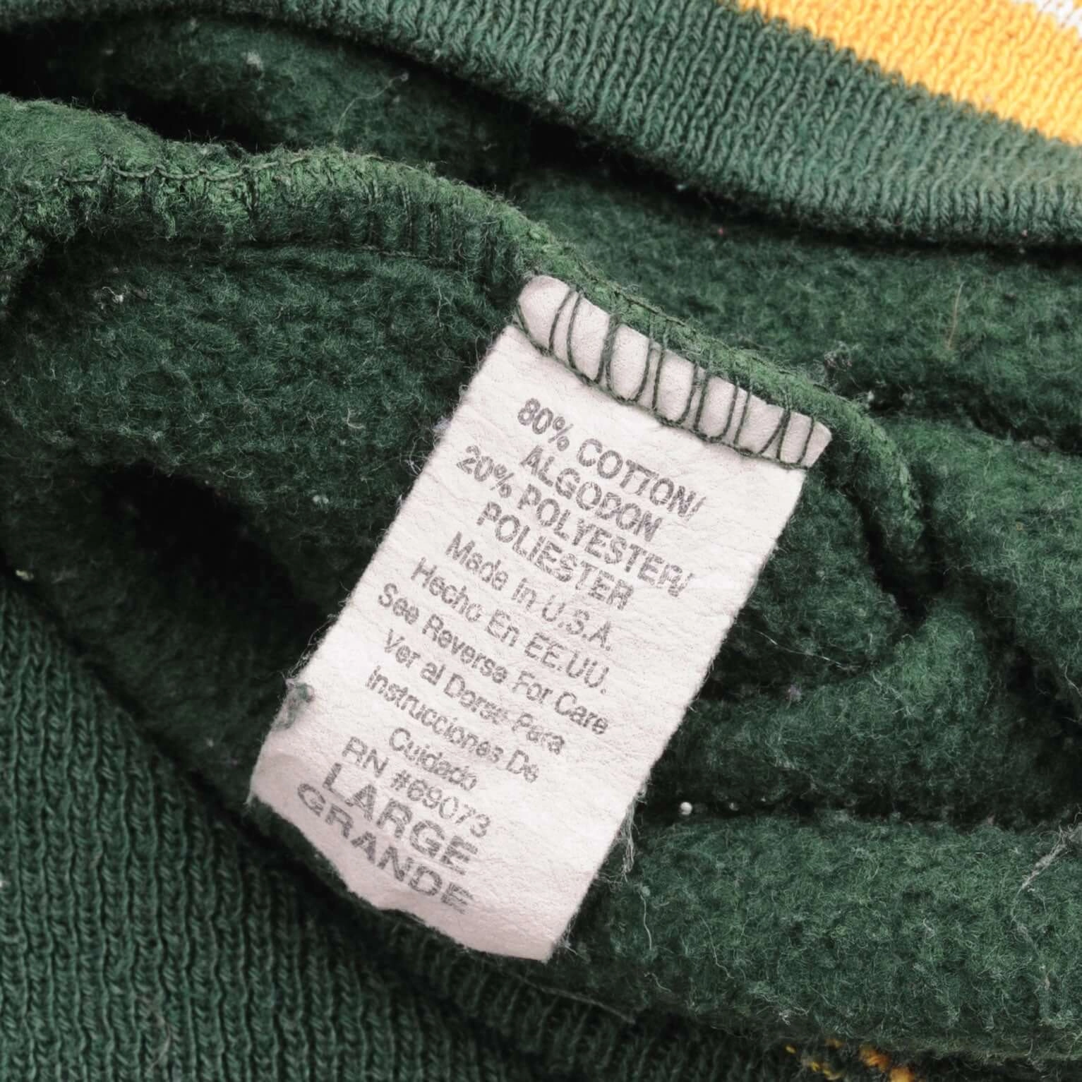 VINTAGE NFL GREEN BAY PACKERS LEGENDS ATHLETIC SWEATSHIRT 1990S LARGE MADE USA