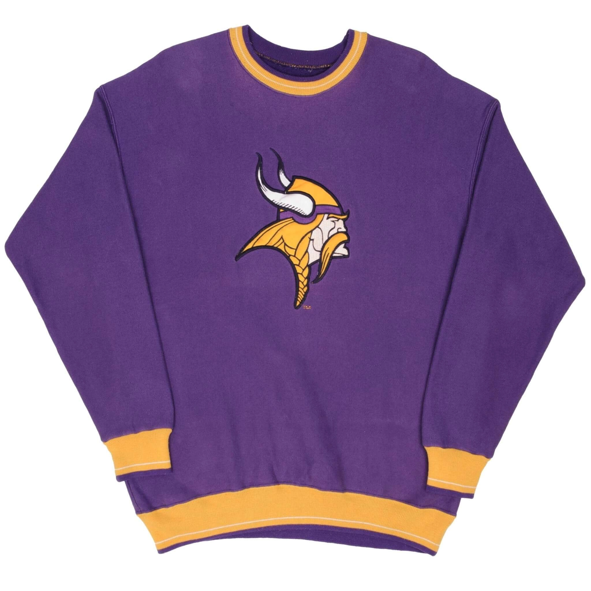 VINTAGE NFL MINNESOTA VIKINGS LEGENDS ATHLETIC SWEATSHIRT 1990S XL MADE USA