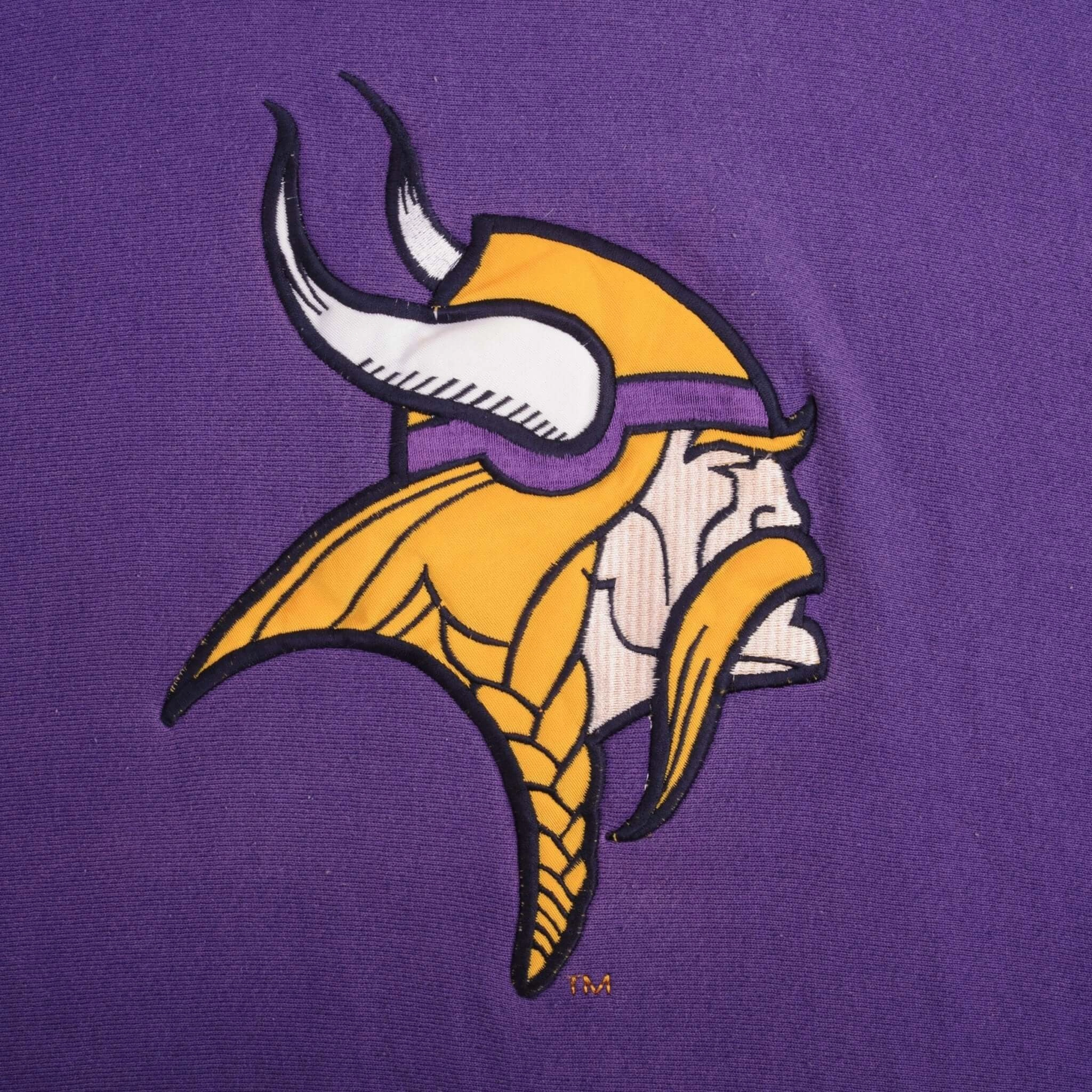 VINTAGE NFL MINNESOTA VIKINGS LEGENDS ATHLETIC SWEATSHIRT 1990S XL MADE USA