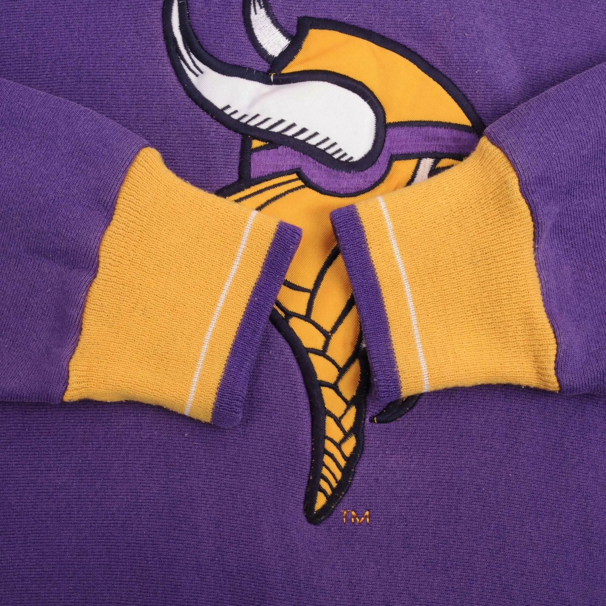 VINTAGE NFL MINNESOTA VIKINGS LEGENDS ATHLETIC SWEATSHIRT 1990S XL MADE USA
