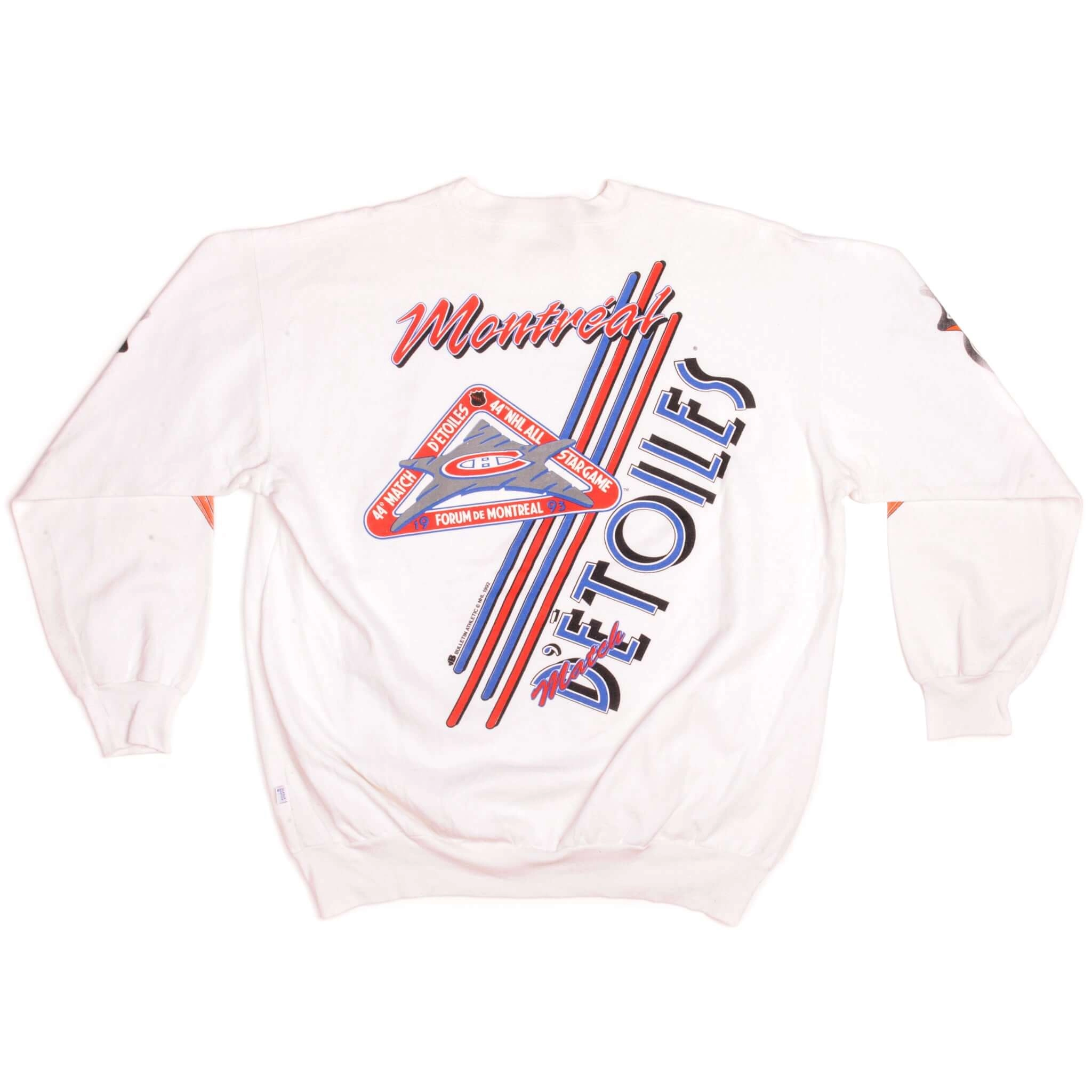 VINTAGE NHL MONTREAL ALL STARS SWEATSHIRT 1993 SIZE XL
