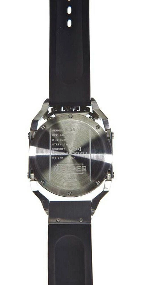 Welder by U-boat K36 Chronograph Stainless Steel Mens Watch Rubber Strap K36-2403