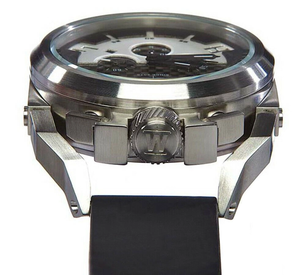Welder by U-boat K36 Chronograph Stainless Steel Mens Watch Rubber Strap K36-2403