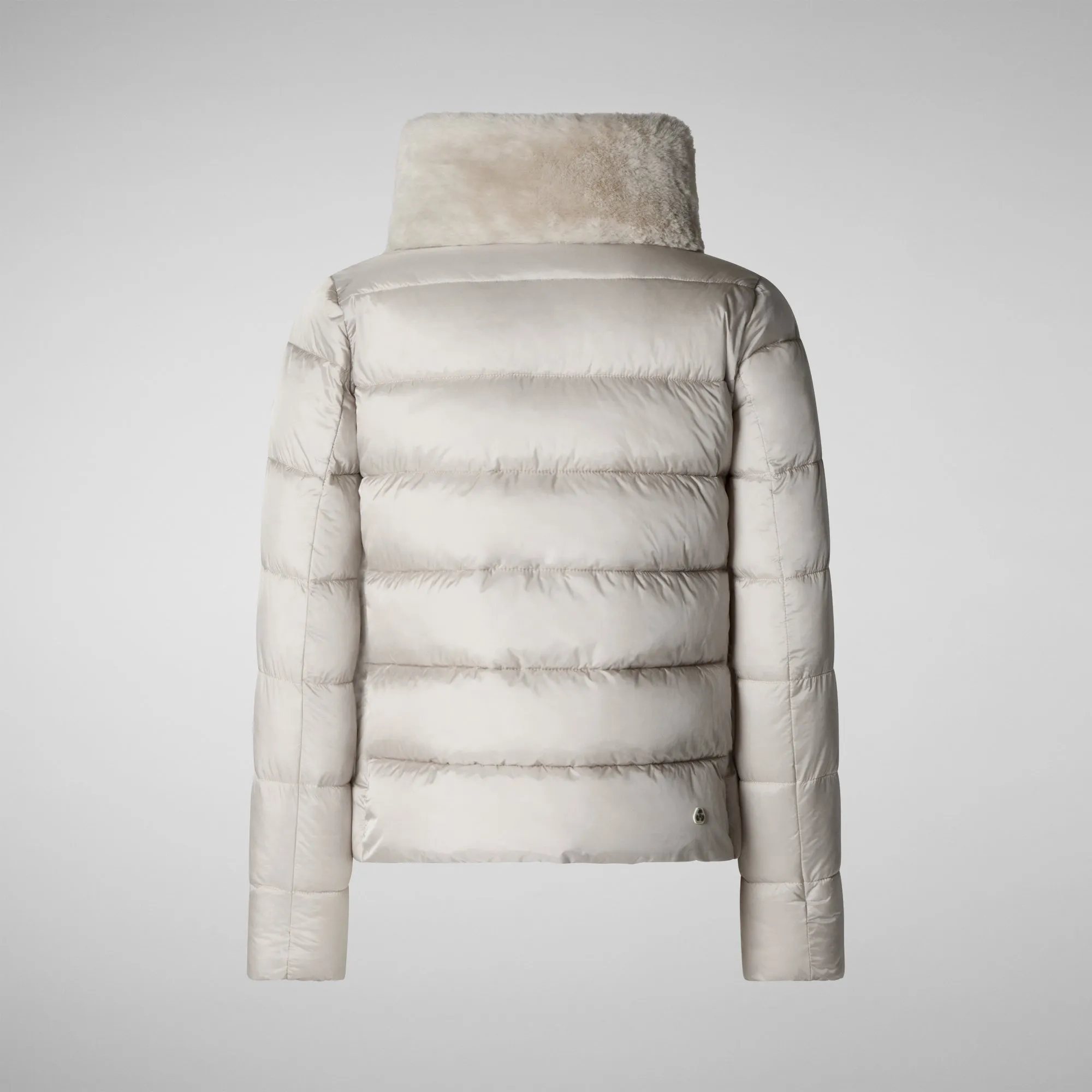 Woman's animal free puffer jacket mei in Rainy Beige